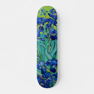 PixDezines van gogh purple irises Skateboard