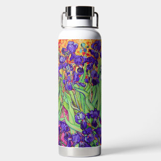 PixDezines Van Gogh Purple Irises, St. Remy Water Bottle