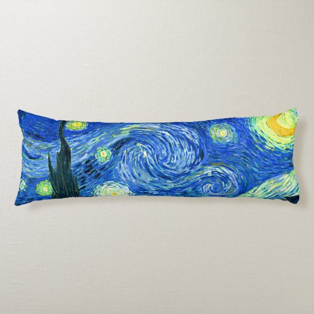 PixDezines van gogh starry night/st. remy Body Pillow (Front)