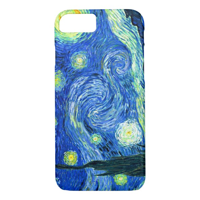 PixDezines Van Gogh Starry Night/St. Remy Case-Mate iPhone Case (Back)