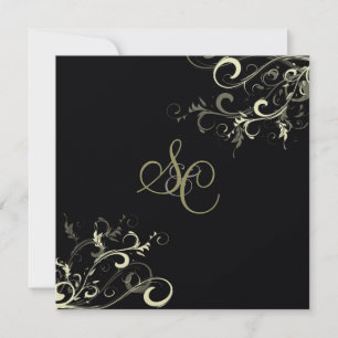 PixDezines vanilla swirls/diy background colour Invitation