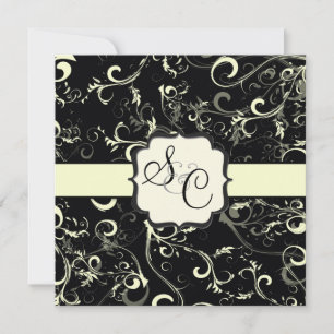 PixDezines vanilla swirls/diy background colour Invitation