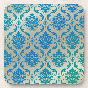 PixDezines Vendome Damask/DIY background colour Coaster