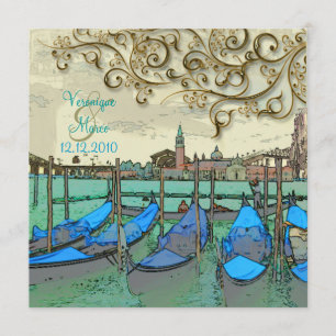 PixDezines Venezia wedding invitations/gondolas Invitation