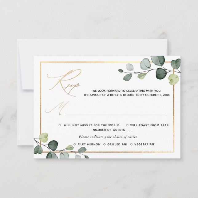PixDezines Verdure rustique Eucalyptus RSVP w Repa (Devant)