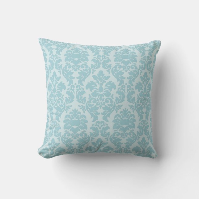 PixDezines versailles damask/diy background colour Throw Pillow (Front)