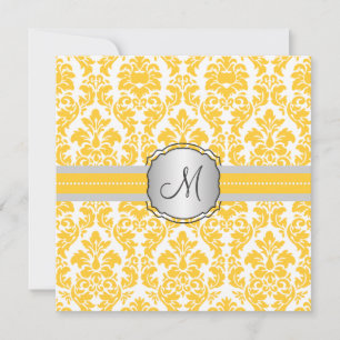 PixDezines versailles damask/diy colours Invitation