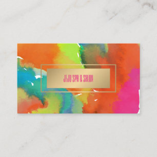 PixDezines vibrant watercolor Business Card