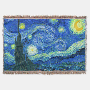 PixDezines vincent van gogh/starry night Throw Blanket