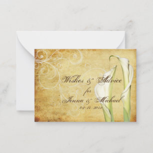 PixDezines Vintage Calla Lilies Conseils Cartes