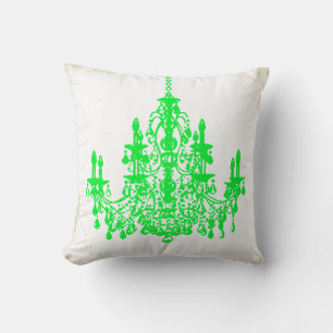 PixDezines vintage chandeliers/DIY background Throw Pillow