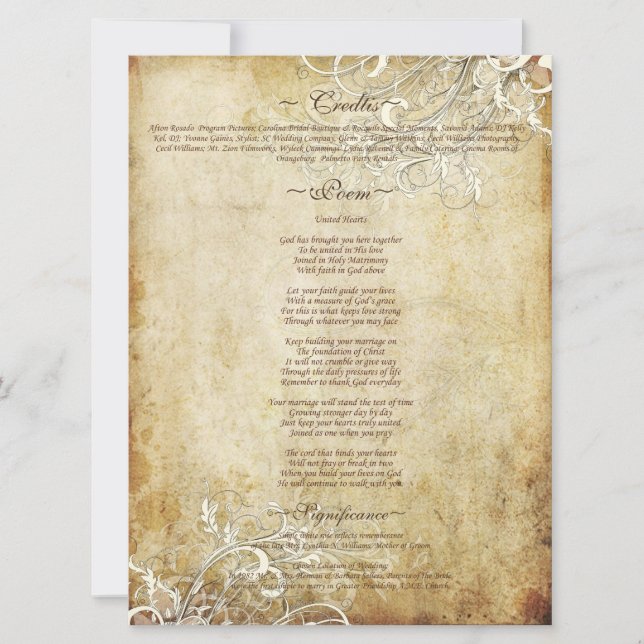 PixDezines vintage cream swirls (Front)