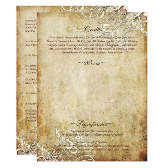 PixDezines vintage cream swirls Card
