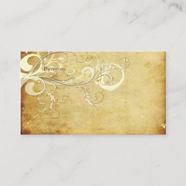 PixDezines Vintage Cream Swirls/Enclosure Cards (Front)