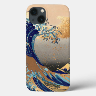 PixDezines Vintage, Great Wave, Hokusai 葛飾北斎の神奈川沖浪 iPhone 13 Case