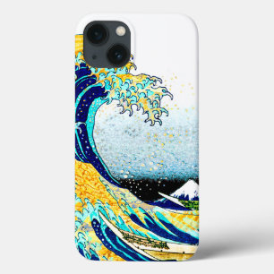 PixDezines Vintage, Great Wave, Hokusai 葛飾北斎の神奈川沖浪 iPhone 13 Case