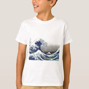 PixDezines Vintage, Great Wave, Hokusai 葛飾北斎の神奈川沖浪 T-Shirt