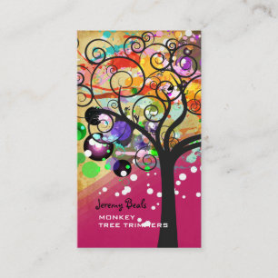 PixDezines vintage Grunge Tree Trimmers♥♥♥ Business Card
