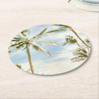 PixDezines Vintage Hawaiian Beach/Blue