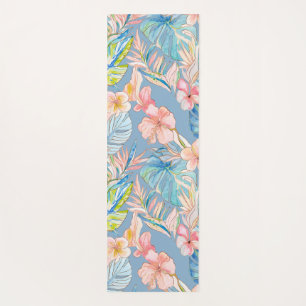 PixDezines Vintage Lush H2 Hawaii Floral Foliage Yoga Mat