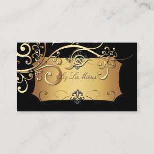 PixDezines vintage ornamental swirls/DIY colour Business Card