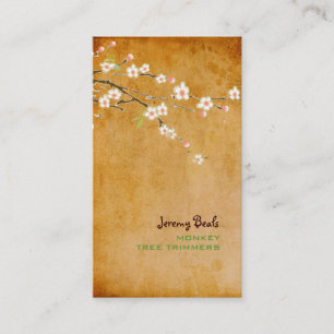 PixDezines vintage pink cherry blossoms♥♥ Business Card