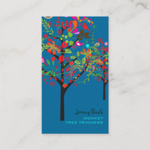 PixDezines Vintage Retro Tree Trimmers ♥♥♥♥ Business Card