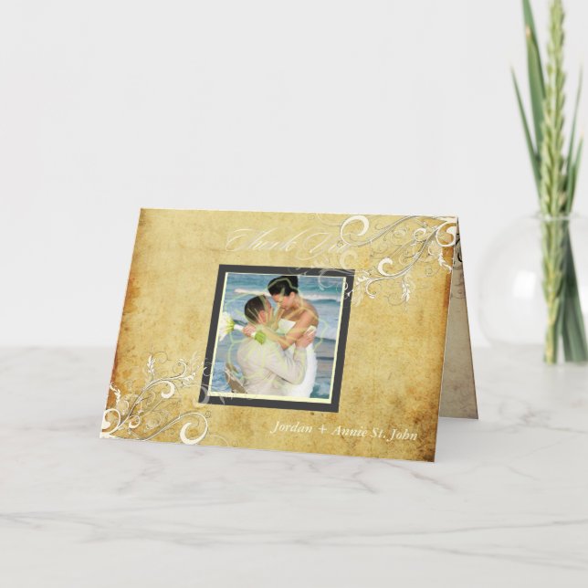 PixDezines Vintage Swirls/Wedding Thank You (Front)