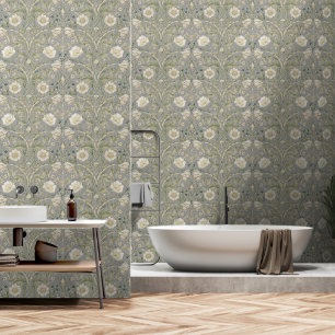 PixDezines Vintage William Morris Floral Wallpaper