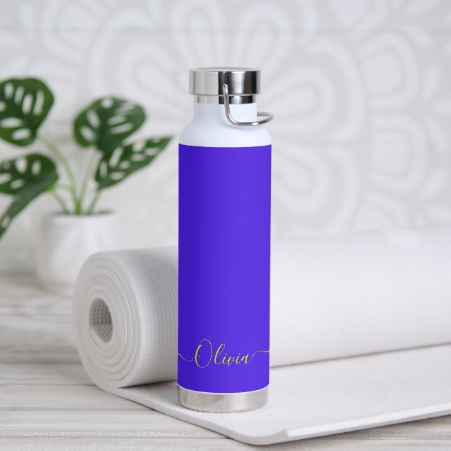 PixDezines Violet Purple DIY Colour  Water Bottle (Yoga)