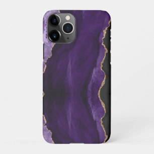 PixDezines WATERCOLOR AGATE PURPLE iPhone Case