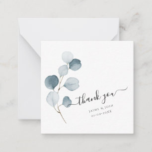 PixDezines Watercolor Blue Gum Eucalyptus Branch Card