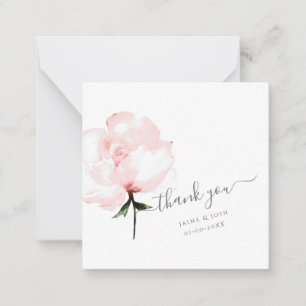 PixDezines Watercolor Blush Pink Peony Card