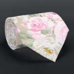PixDezines Watercolor Blush Pink Roses DIY Bckgrnd Tie<br><div class="desc">PixDezines floral watercolor neck tie, blush pink roses, white / cream daisies and sage green foliage -- something blue for your event or everyday use. Most of our designs come with DIY background colour.
Copyright © 2011-2023 PixDezines™.</div>