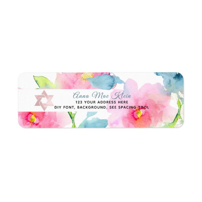 PixDezines Watercolor Flowers, Garden Roses (Front)