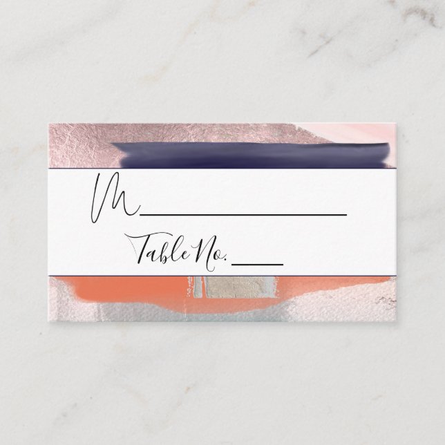 PixDezines Watercolor, Modern Art Place Cards (Front)