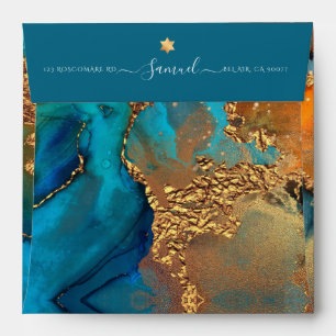 PixDezines Watercolor Modern Galaxy Abstract Envelope