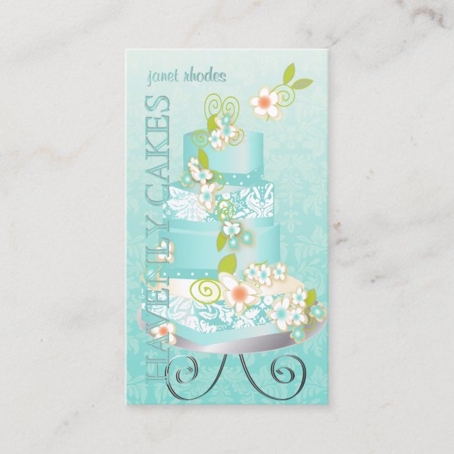 PixDezines wedding cake/Bakery/pâtisserie Business Card (Front)