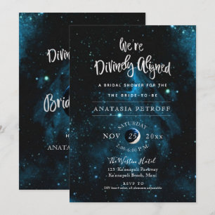 PixDezines We're Divinely Aligned Bridal Shower Invitation