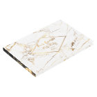 PixDezines WHITE MARBLE+FAUX GOLD VEINS