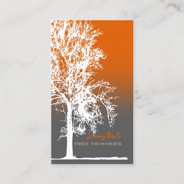 PixDezines white oak Tree Trimmers ♥♥♥♥ Business Card (Front)