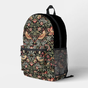 PixDezines William Morris Strawberry Thief Printed Backpack