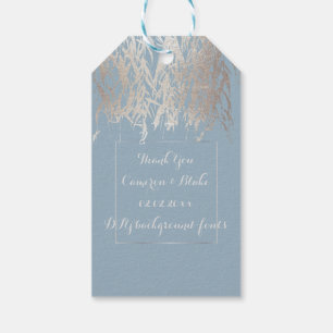 PixDezines Willow Leaves Silver/DIY background Gift Tags