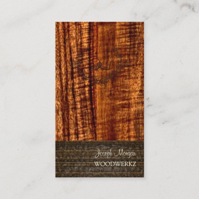 PixDezines woodworks, flooring business cards (Front)