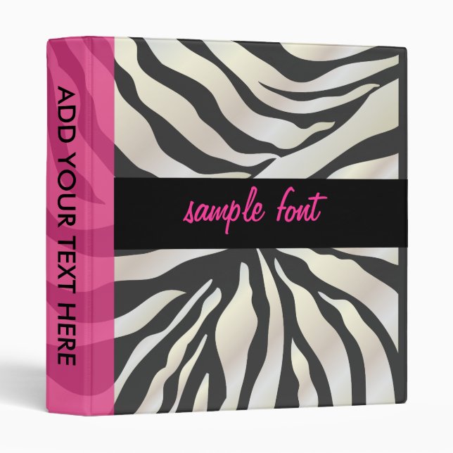 PixDezines zebra print binders/DIY background Binder (Front/Spine)
