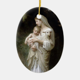 PixDezinves L'innocence by Bougeureau painting Ceramic Ornament