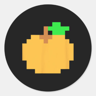 Pixel 8-bit Arcade Video Game Matching Costume Tea Classic Round Sticker