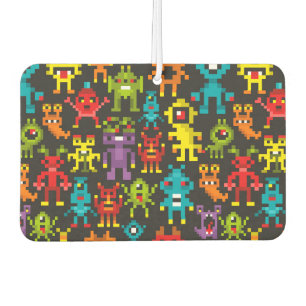 Pixel 8bit monsters air freshener