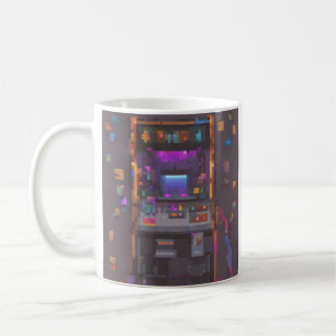 Pixel Arcade Console Controller Gamer Sticker Coffee Mug