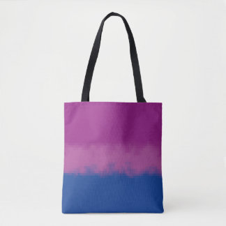 Pixel Art Bisexual Pride Flag Tote Bag